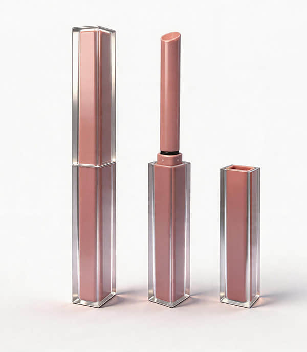 Custom unique Eco-friendly Plastic Lip stick Container Manufacturer with Competitive Price