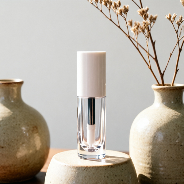 4.35ml Round Lip Gloss Tube with White Cap | Wholesale makeup containers with Logo