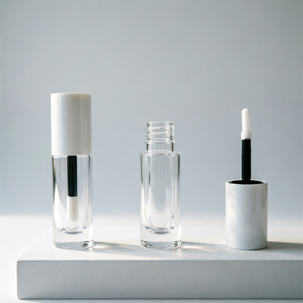 4.35ml Round Lip Gloss Tube with White Cap | Wholesale makeup containers with Logo