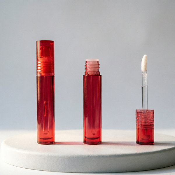 Customizable 2.2ml Round Lip Gloss Tube |PETG Material |A013 Wholesale Cosmetic Packaging