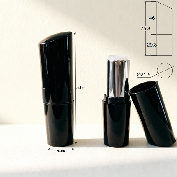Minimalist Slant-Cut Lipstick Tube | Custom Lipstick Packaging