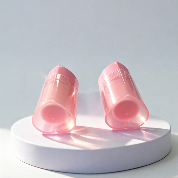 Cute Heart shaped lipstick tube balm container for cosmetics|Custom colour 