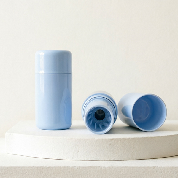 Cylindrical Multi-functional Solid Balm Container with 17.8mm Measuring Cap 