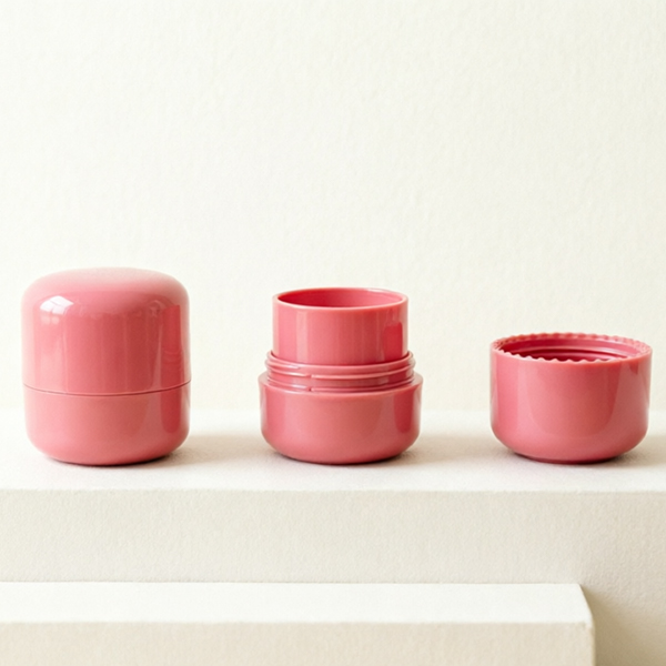 Custom Design 37*40.9mm Round Skin Care Balm Jar pp Lip Stick Container|Cosmetic Packaging 