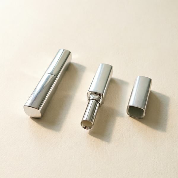 Custom Luxury Square Silver Lipstick Tube 8mm |Tube for Cosmetic Packaging