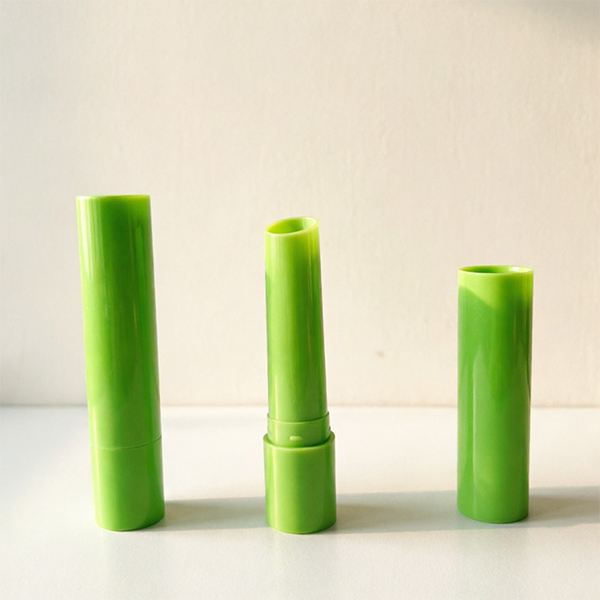 Eco-Friendly Material Jelly-Green Cylindrical Rotating Lip Tube|Branded Beauty Organizer
