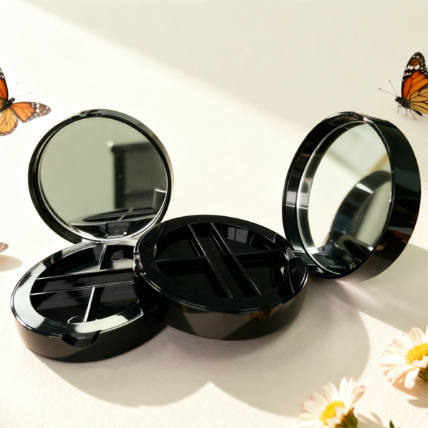 OEM Custom Eco-Friendly Eyeshadow Packaging 4 Colour Cosmetic Case With Mirror