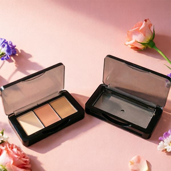 3-Color AS Makeup Palette Case|Cosmetic Plastic Packaging Supplier